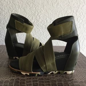 Sorel Joanie Gladiator II Sandal Olive Drab 10.5